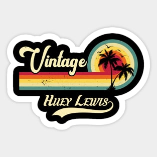 Summer vintage huey lewis Sticker